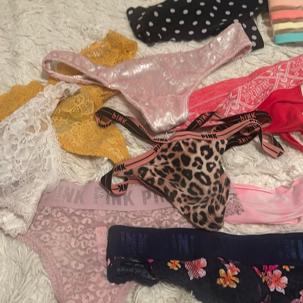 Pink panty thong medium, 15 things